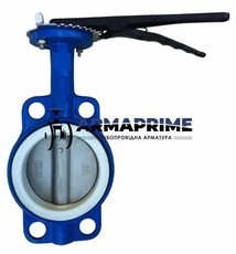 Затвор Баттерфляй с нержавеющим диском (PTFE) Ду65 Ру16